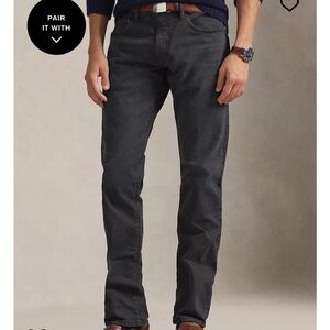 Polo Ralph Lauren Varick Slim Straight Jeans- Grey 38x30